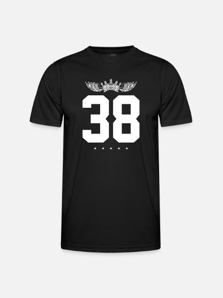 38 Number crown - Men's Functional T-Shirt - black