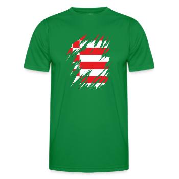 Bremen Flagge Bremer Fahne - Männer Funktions-T-Shirt - Kelly Green - Vorne - AI Model Male 178 dark (178cm)