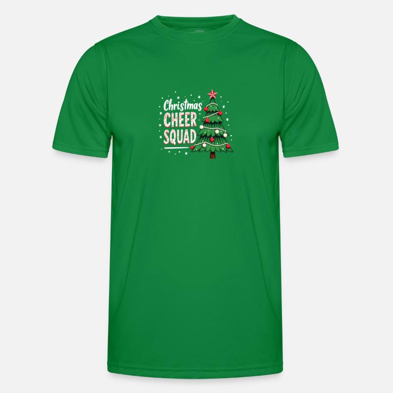 Christmas Joy Cheer Squad Tree Fun Men's Functional T-Shirt