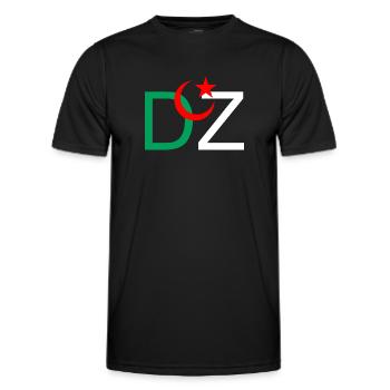 DZ Algeria - Men's Functional T-Shirt - black - Front - AI Model Male 178 dark (178cm)