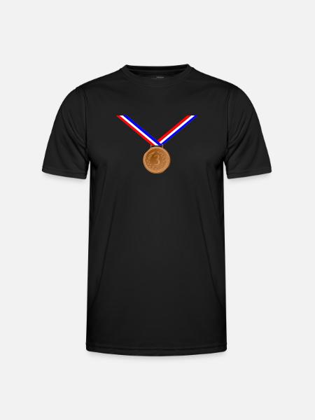 Bronze Medal 3rd - Men's Functional T-Shirt - black