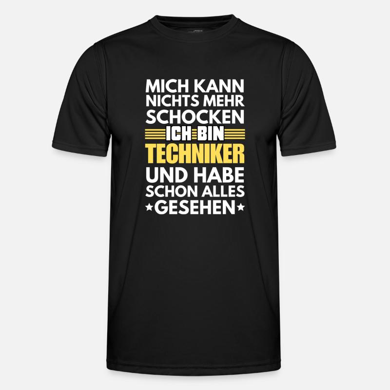 Unshockable technician - Men's Functional T-Shirt - black