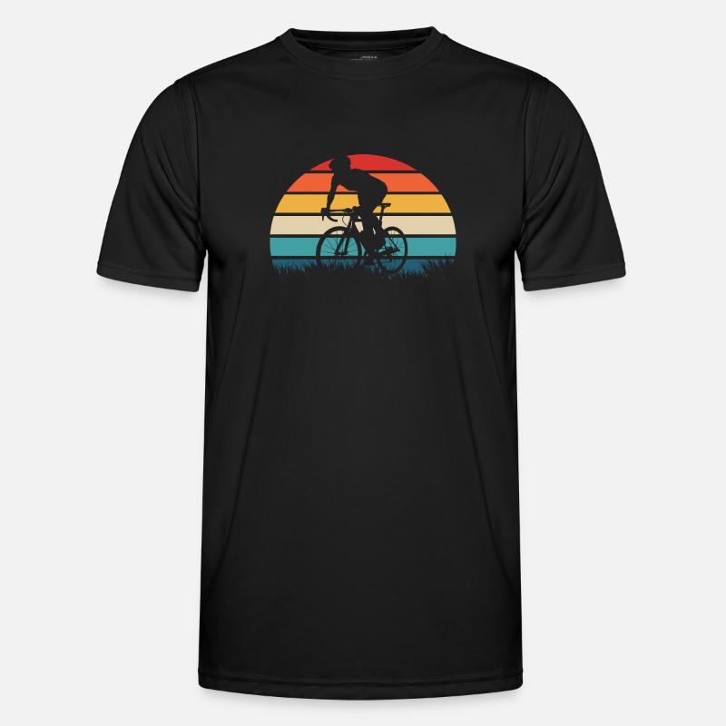 Bicycle Gift Retro - Men's Functional T-Shirt - black