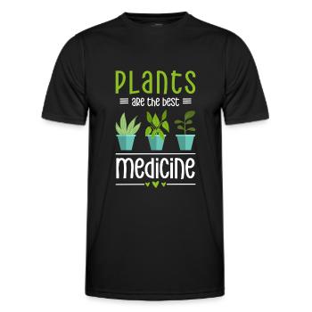 Heilkraut Gesund Arzt Krankheit - Männer Funktions-T-Shirt - Schwarz - Vorne - AI Model Male 178 dark (178cm)