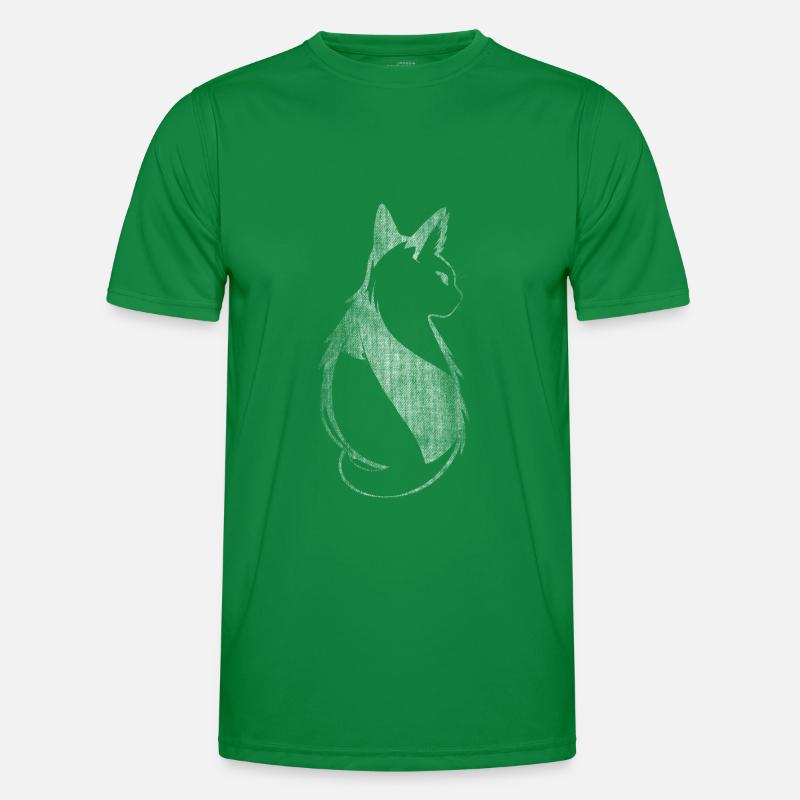 Cat from behind cool design Men's Functional T-Shirt