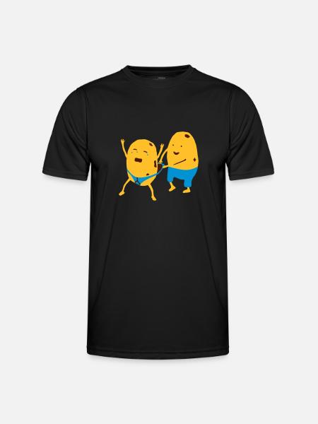 Potato Wedgie - Men's Functional T-Shirt - black