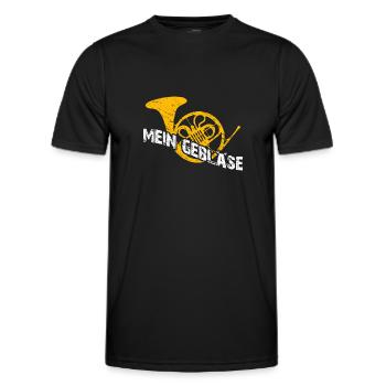 Horn mein Instrument - Männer Funktions-T-Shirt - Schwarz - Vorne - AI Model Male 178 dark (178cm)