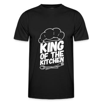 Cuisine cuisine cuisine cuisinière - T-shirt sport Homme - noir - Devant - AI Model Male 178 dark (178cm)