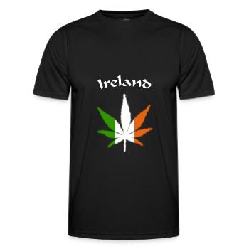 Ireland - Männer Funktions-T-Shirt - Schwarz - Vorne - AI Model Male 178 dark (178cm)