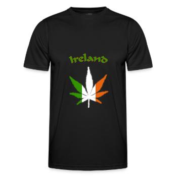 Ireland - Männer Funktions-T-Shirt - Schwarz - Vorne - AI Model Male 178 dark (178cm)