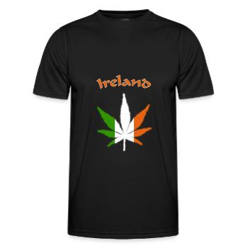 Ireland - Männer Funktions-T-Shirt - Schwarz - Vorne - AI Model Male 178 dark (178cm)