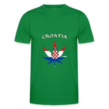 Croatia - Männer Funktions-T-Shirt - Kelly Green - Vorne - AI Model Male 178 dark (178cm)