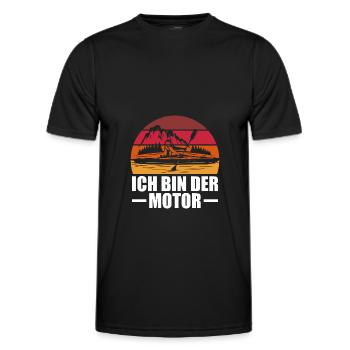 Wassersport Kanu Kajakfahren Geschenk Kajakfahrer - Männer Funktions-T-Shirt - Schwarz - Vorne - AI Model Male 178 dark (178cm)