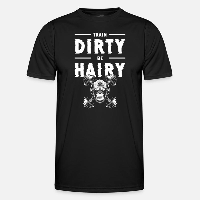 Monkey Primat Schimpanse Zoo - Männer Funktions-T-Shirt - Schwarz