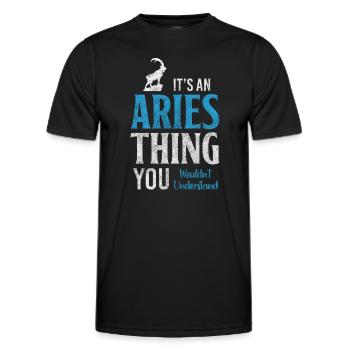 Horoskop Astrologie Aberglaube Stolz - Männer Funktions-T-Shirt - Schwarz - Vorne - AI Model Male 178 dark (178cm)
