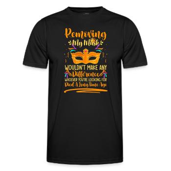 Disguise Party Parade Unknown - Men's Functional T-Shirt - black - Front - AI Model Male 178 dark (178cm)