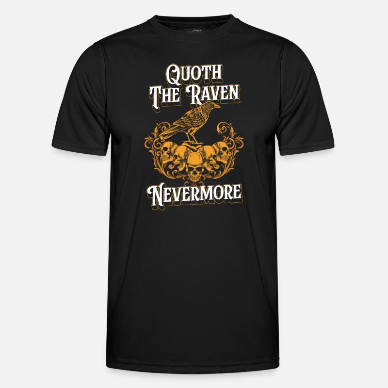 Krähe Vogel Schwarz Walhalla - Männer Funktions-T-Shirt - Schwarz