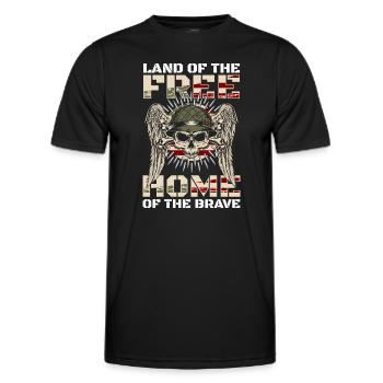 Amerika Patriot - Männer Funktions-T-Shirt - Schwarz - Vorne - AI Model Male 178 dark (178cm)