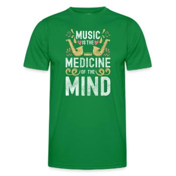 Music Instrument Concert Orchestra - Men's Functional T-Shirt - kelly green - Front - AI Model Male 178 dark (178cm)