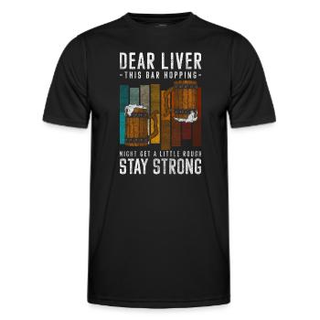 Party Wein Disko - Männer Funktions-T-Shirt - Schwarz - Vorne - AI Model Male 178 dark (178cm)