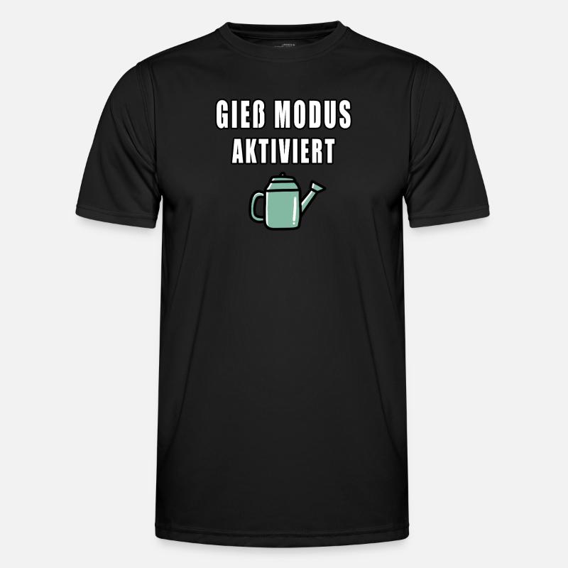Giess Modus Aktiviert Männer Funktions-T-Shirt