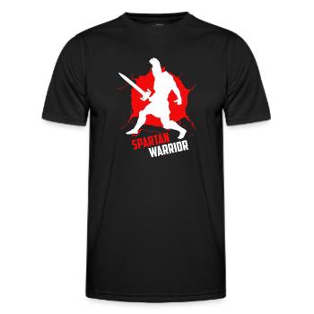 Spartan warrior this is the way - Männer Funktions-T-Shirt - Schwarz - Vorne - AI Model Male 178 dark (178cm)