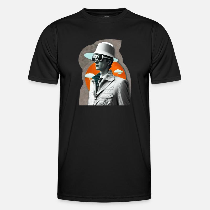 Retro Flash No46 Männer Funktions-T-Shirt