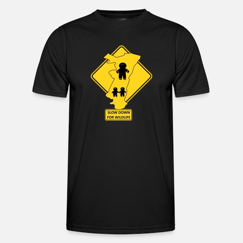 Das Elsass verlangsamt die Tierwelt Männer Funktions-T-Shirt