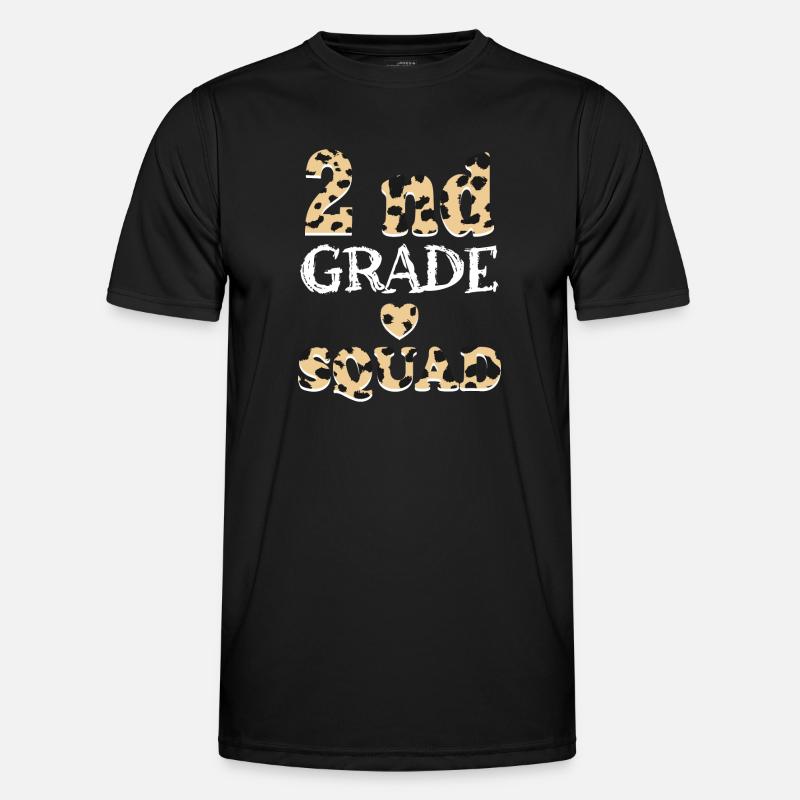 Leopard Lehrergeschenke der 2. Klasse - Männer Funktions-T-Shirt - Schwarz