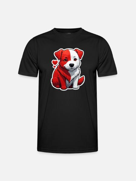 red dog - Men's Functional T-Shirt - black