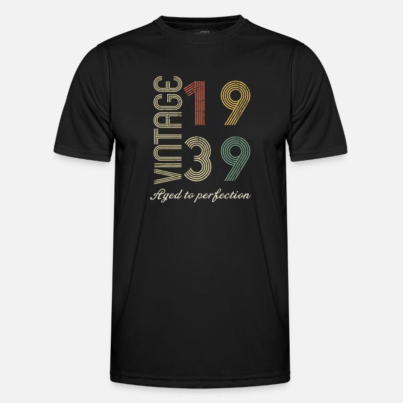 Fødselsdagsgave 85 år - 1939 - Funktionsshirt til herrer - sort