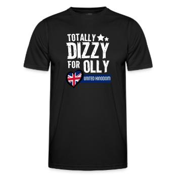 Schwindlig UK EUROVISION - Männer Funktions-T-Shirt - Schwarz - Vorne - AI Model Male 178 dark (178cm)