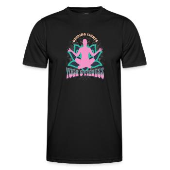 Yoga Meditation Lover Zen Focus Spiritual Buddhism - Männer Funktions-T-Shirt - Schwarz - Vorne - AI Model Male 178 dark (178cm)