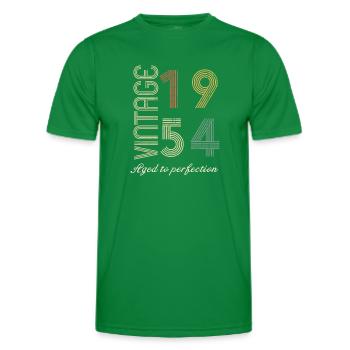 70 Years Anniversary Gift - 1954 - Men's Functional T-Shirt - kelly green - Front - AI Model Male 178 dark (178cm)