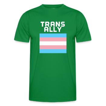 Trans ally - Männer Funktions-T-Shirt - Kelly Green - Vorne - AI Model Male 178 dark (178cm)