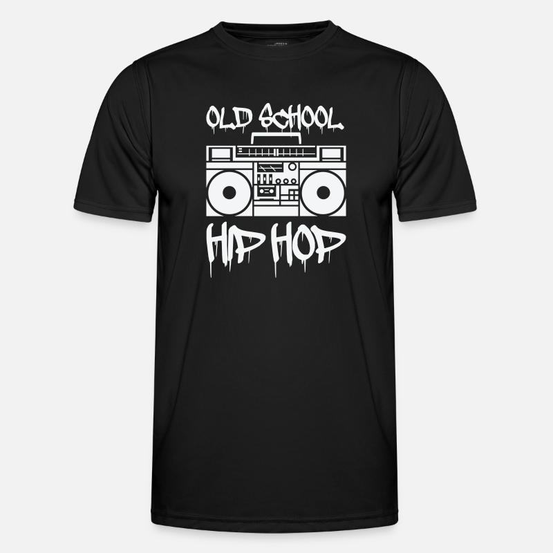 Ghetto blaster old school - Men's Functional T-Shirt - black