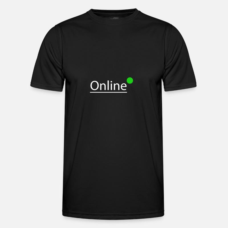 Internet - Maglietta sportiva per uomo - nero