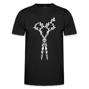 Friseur Friseurin Schere Salon - Männer Funktions-T-Shirt - Schwarz - Vorne - AI Model Male 178 dark (178cm)