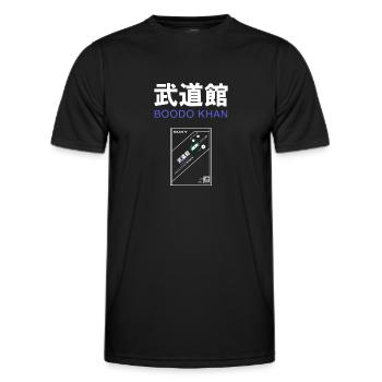 SONY Boodo Khan Walkman, der legendäre - Männer Funktions-T-Shirt - Schwarz - Vorne - AI Model Male 178 dark (178cm)