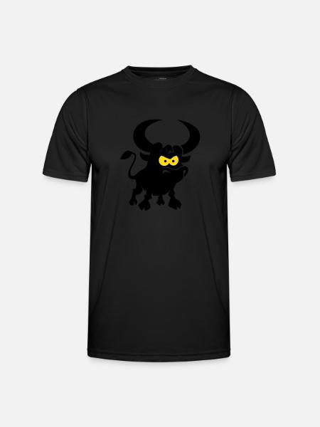 vl087b_stier_2c - Men's Functional T-Shirt - black