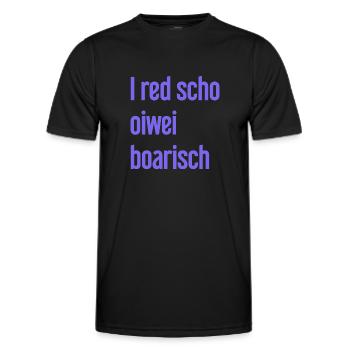I red scho oiwei boarisch - T-shirt sport Homme - noir - Devant - AI Model Male 178 dark (178cm)