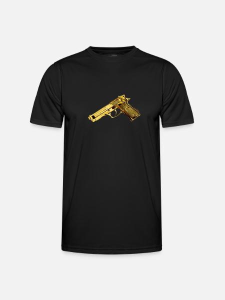 gun - Men's Functional T-Shirt - black