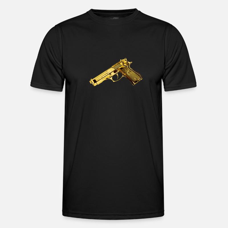 gun - Men's Functional T-Shirt - black