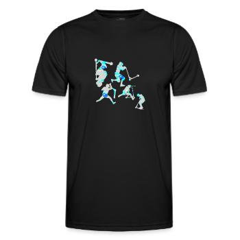 Stuntscooter,Trickscooter,tricks,stunt,e-scooter - Männer Funktions-T-Shirt - Schwarz - Vorne - AI Model Male 178 dark (178cm)
