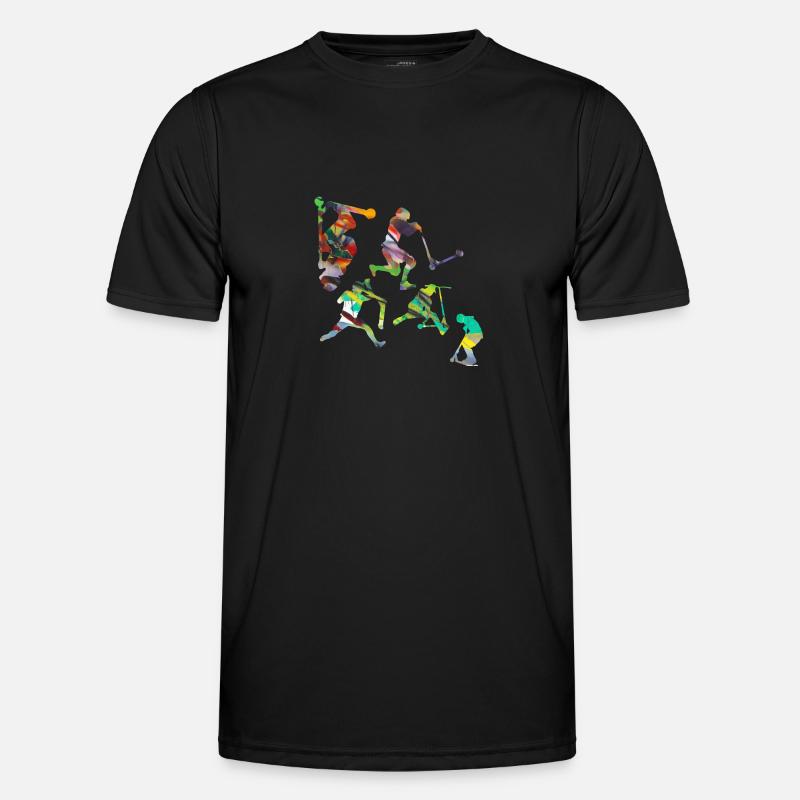 stunt scooters,trick scooters,tricks,stunt,e-scooter - Men's Functional T-Shirt - black