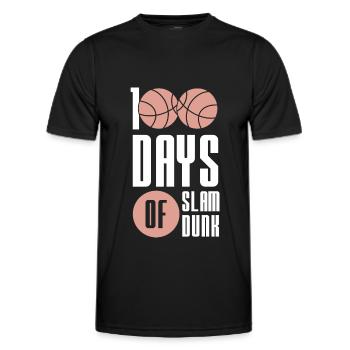 Basketball Slam Dunk - Men's Functional T-Shirt - black - Front - AI Model Male 178 dark (178cm)