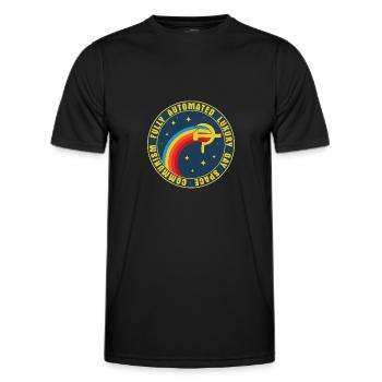 Communism Gay Space USSR Russia Gift - Men's Functional T-Shirt - black - Front - AI Model Male 178 dark (178cm)