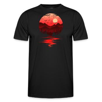 Lune sanglante - T-shirt sport Homme - noir - Devant - AI Model Male 178 dark (178cm)