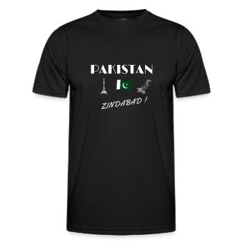 Pakistan zindabad - Men's Functional T-Shirt - black - Front - AI Model Male 178 dark (178cm)