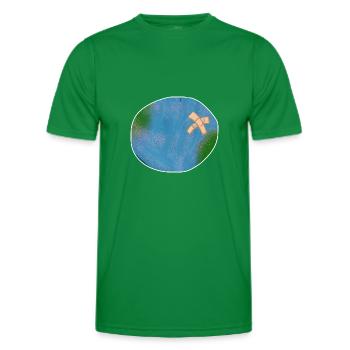 Protection du climat conservation de la nature - T-shirt sport Homme - vert - Devant - AI Model Male 178 dark (178cm)